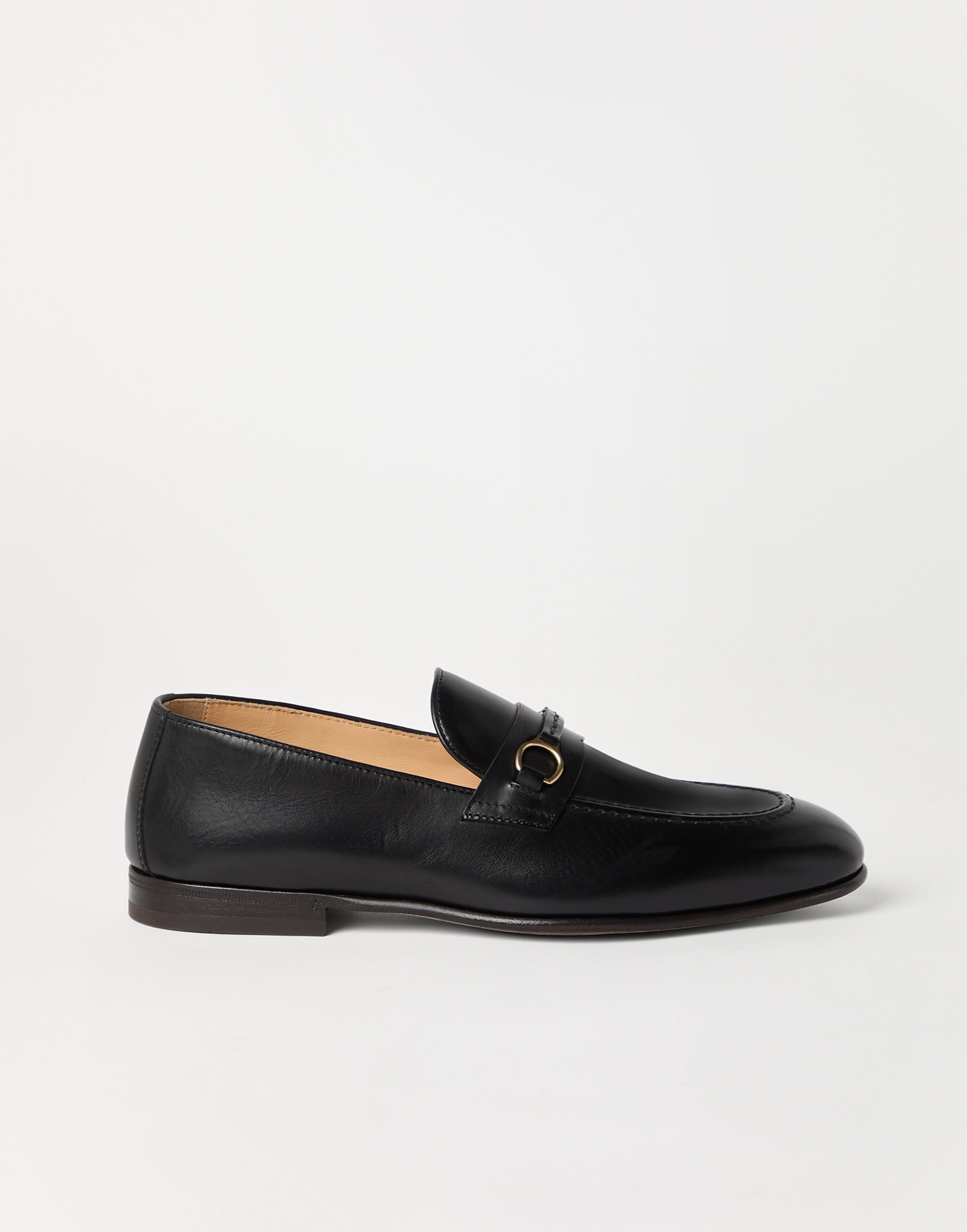 Soft waxed calfskin loafers with bit detail - 5