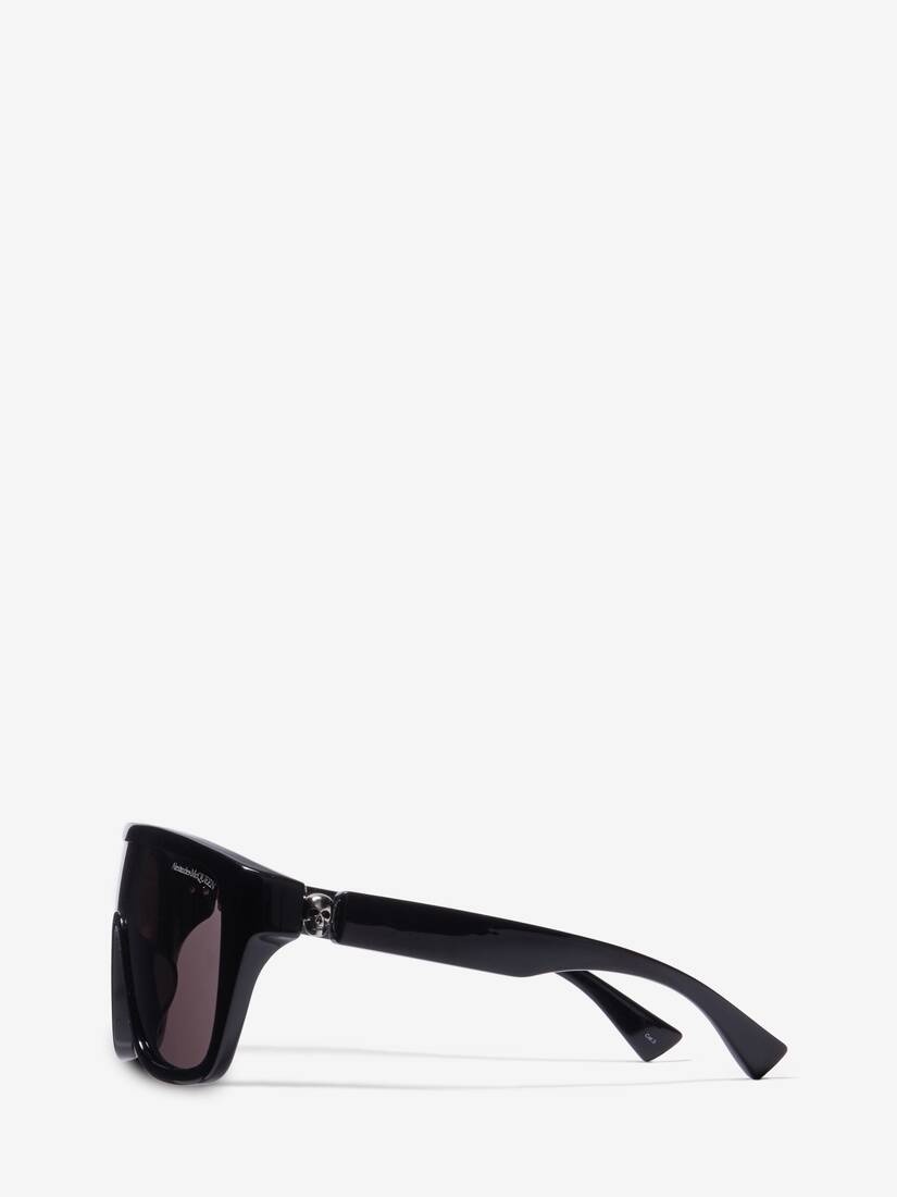 Floating Skull Mask Sunglasses in Black/smoke - 3