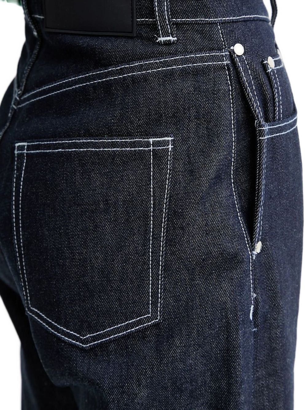 contrast-stitch jeans - 3