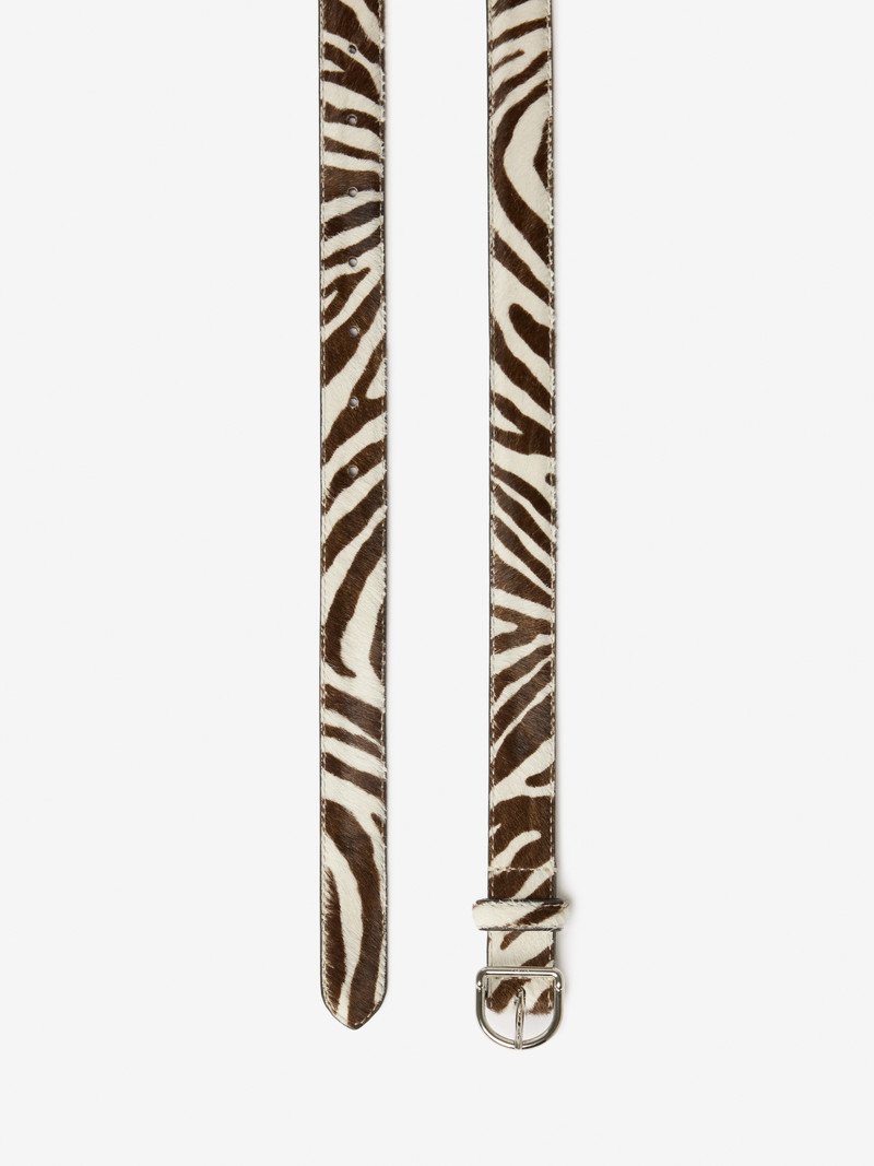 House of Dagmar D Belt White Brown outlook
