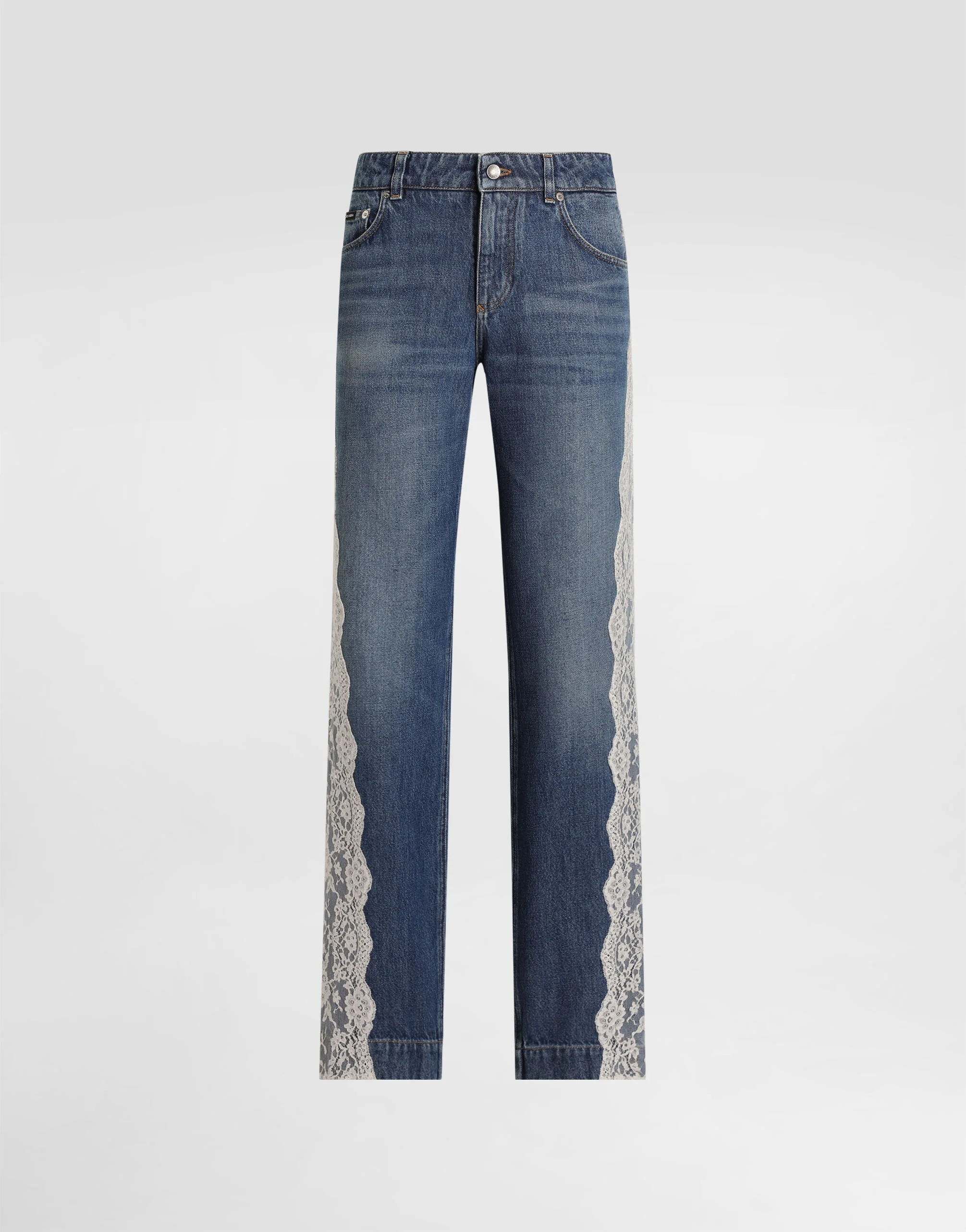 5-pocket denim trousers - 1