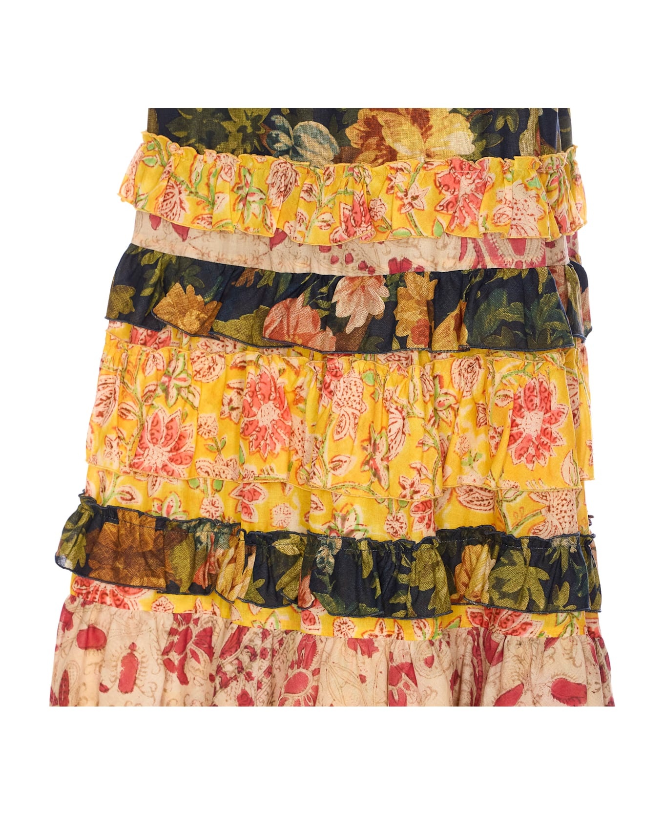 Apres L'hiver Macro Flower Skirt - 3