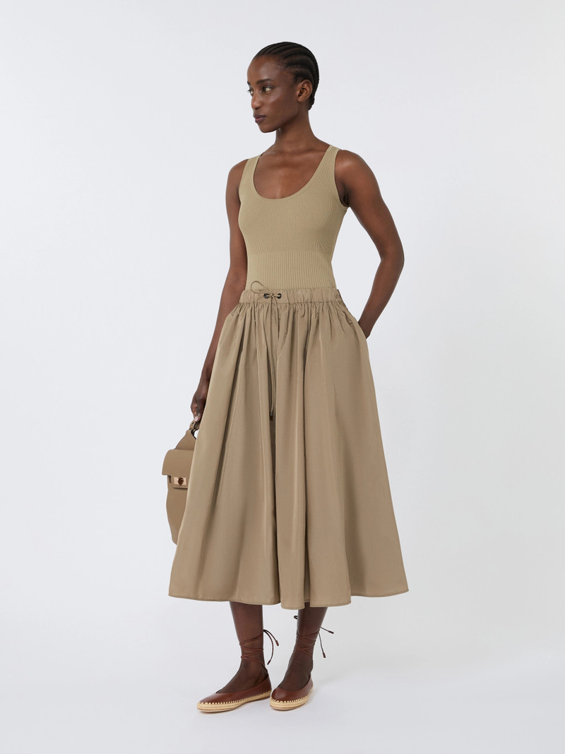 Max Mara GHIRO Viscose-blend yarn top - KAKI outlook
