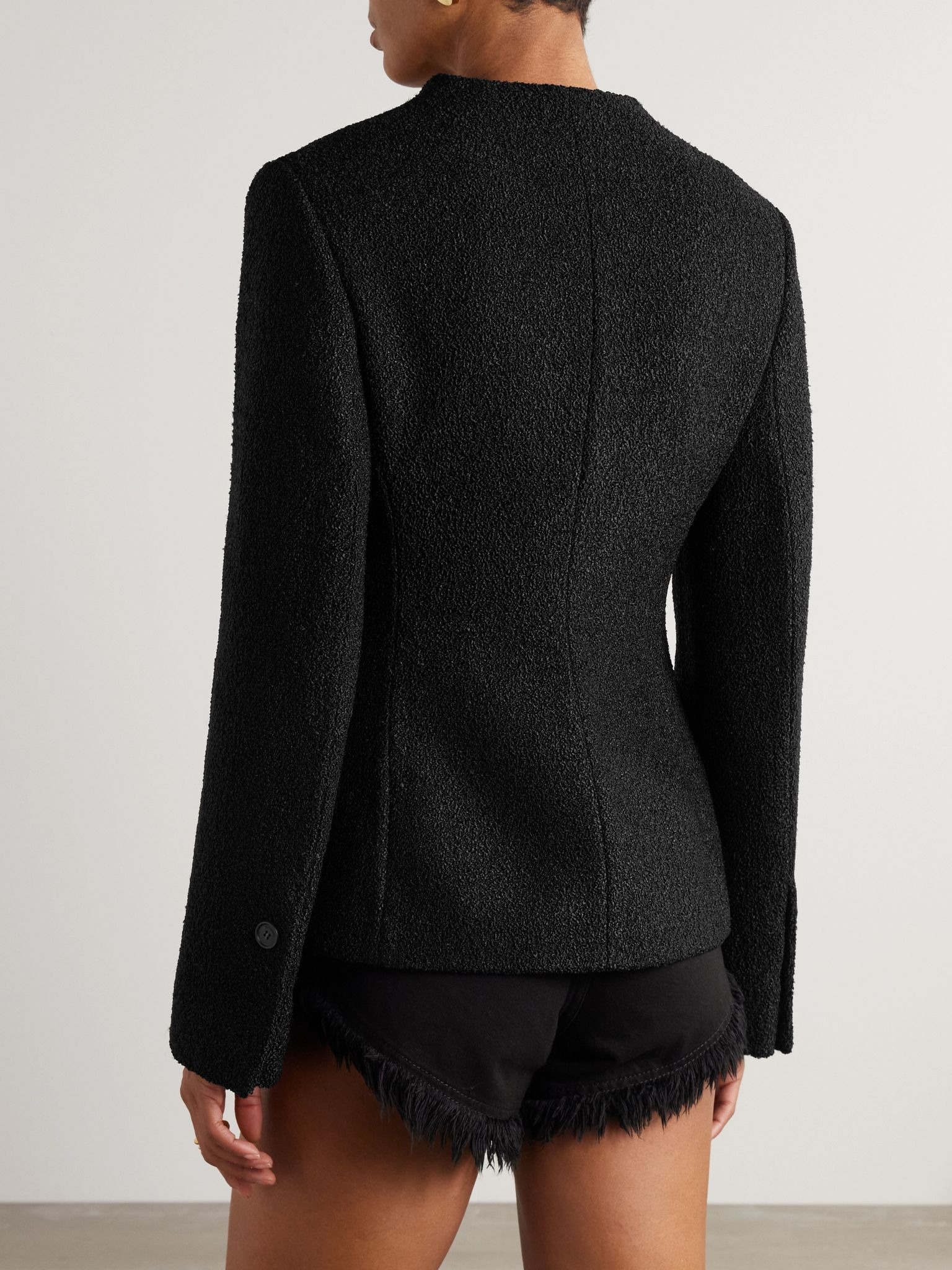 Bouclé jacket Black - 4