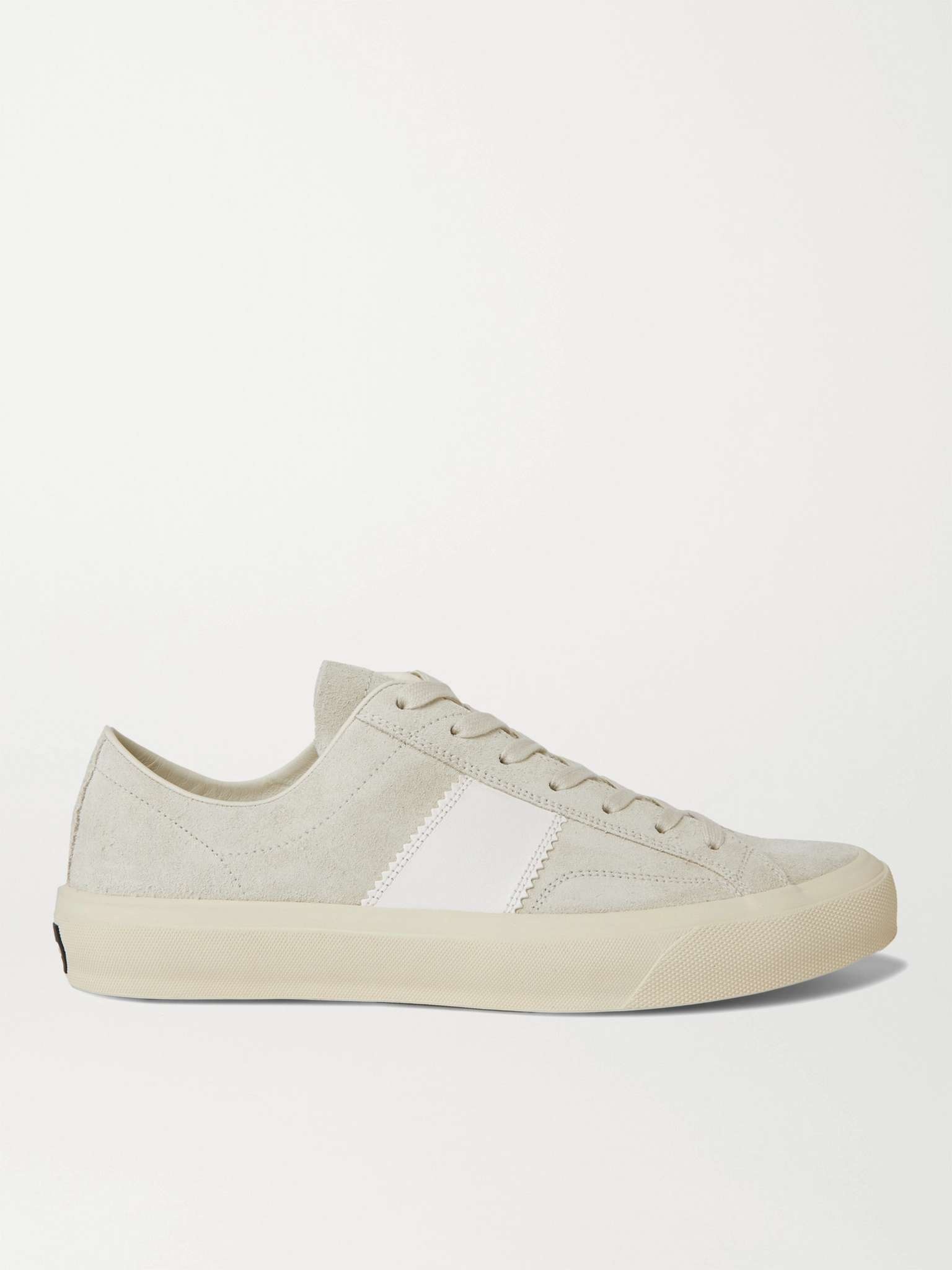 Cambridge Leather-Trimmed Suede Sneakers - 1