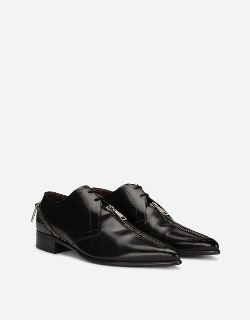 Dolce & Gabbana Brushed calfskin Derby shoes with zipper outlook