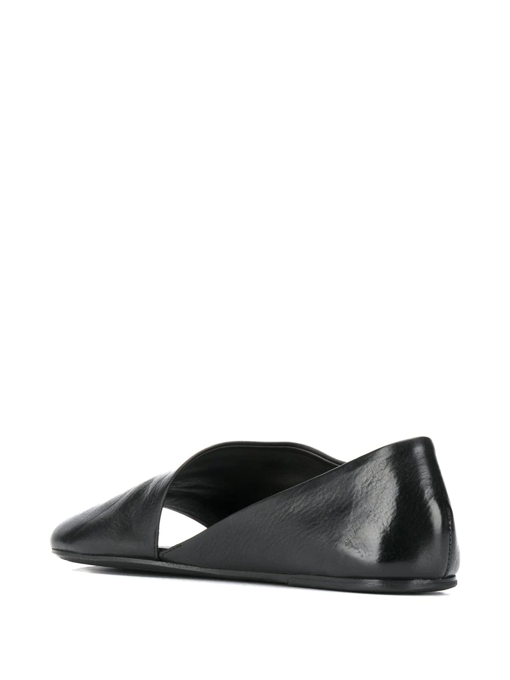 asymmetric leather sandals - 6