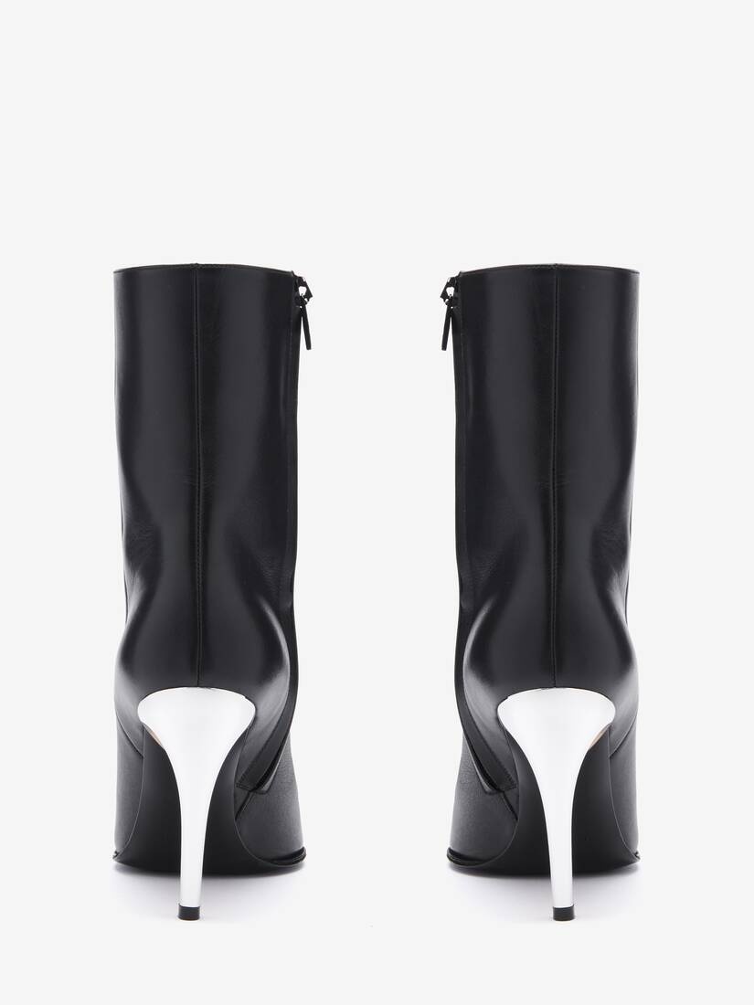 Women's Armadillo Ankle Boot in Black/silver/gold - 3