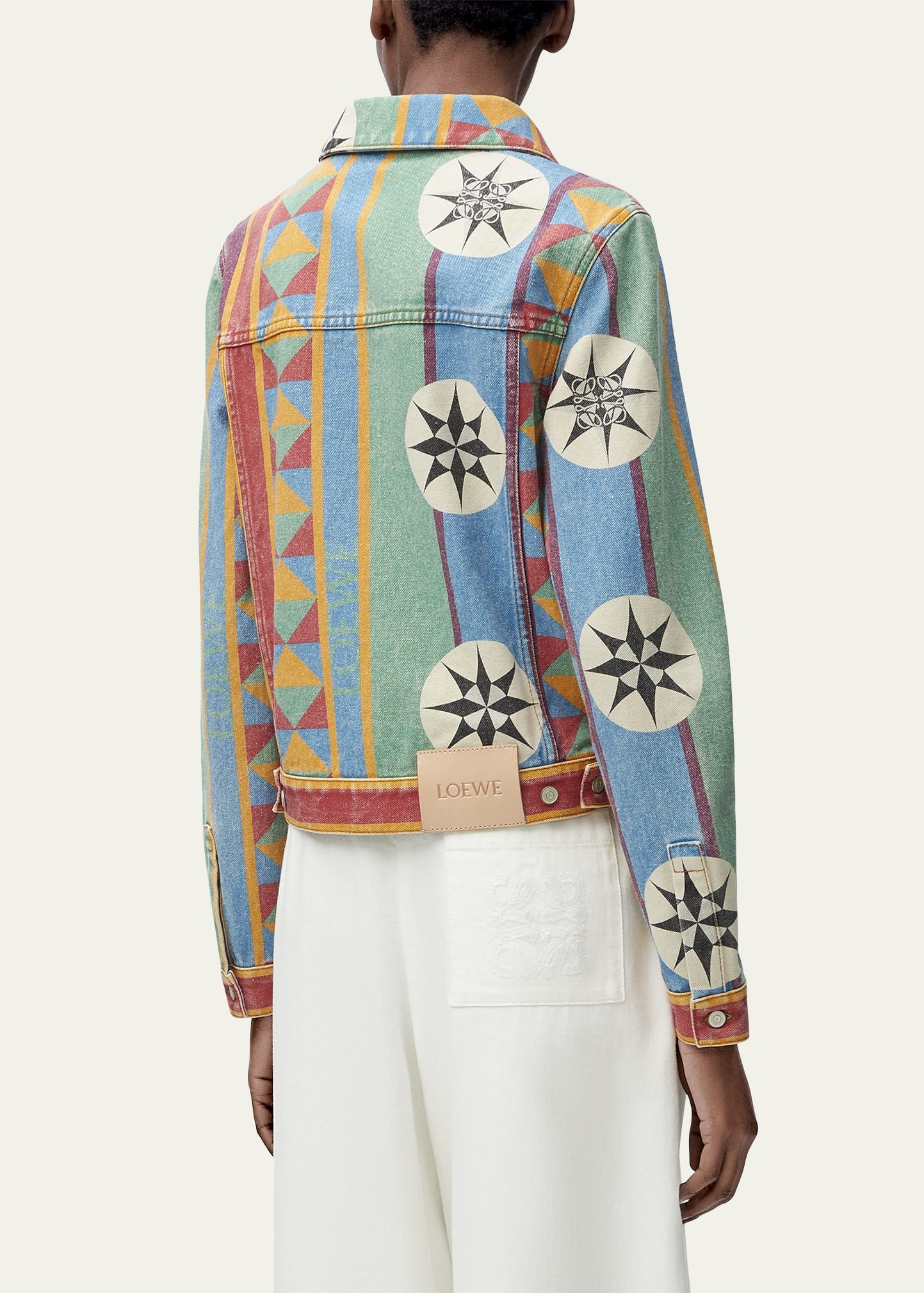 Anagram Geo Printed Denim Jacket - 3