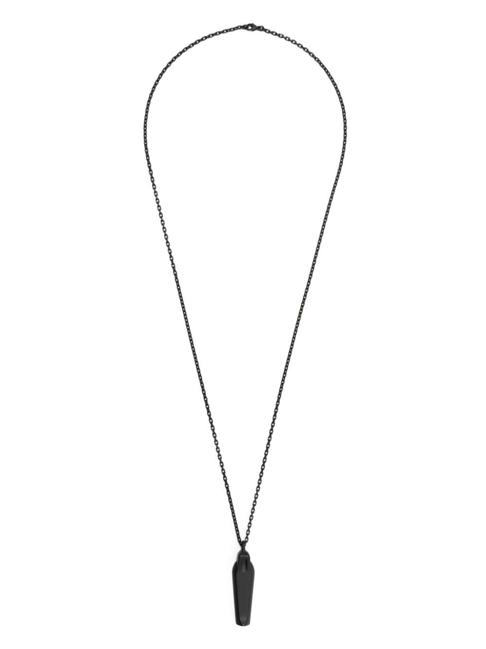 logo-engraved chain necklace - 3