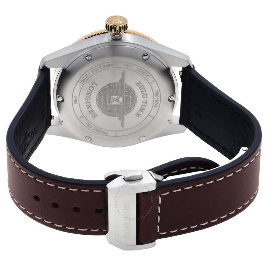 Longines Spirit Zulu Time Automatic Anthracite Dial Men's Watch L3.802.5.53.2 - 3