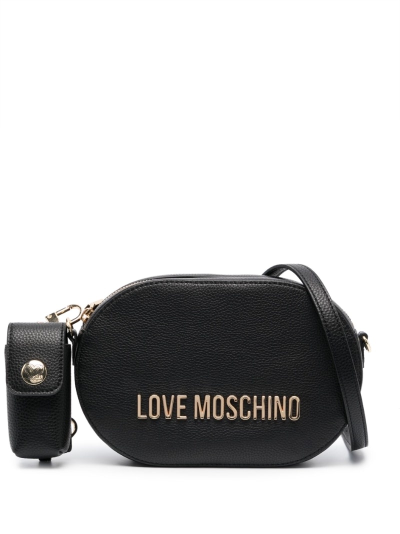 Logo-lettering Crossbody Bag In White