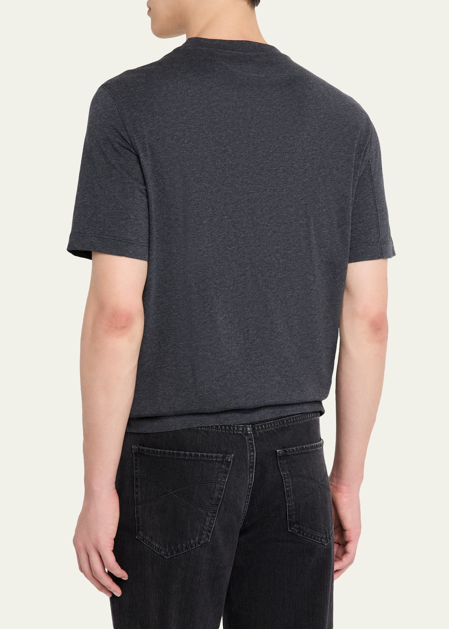 Men's Cotton Jersey Crewneck T-Shirt - 3