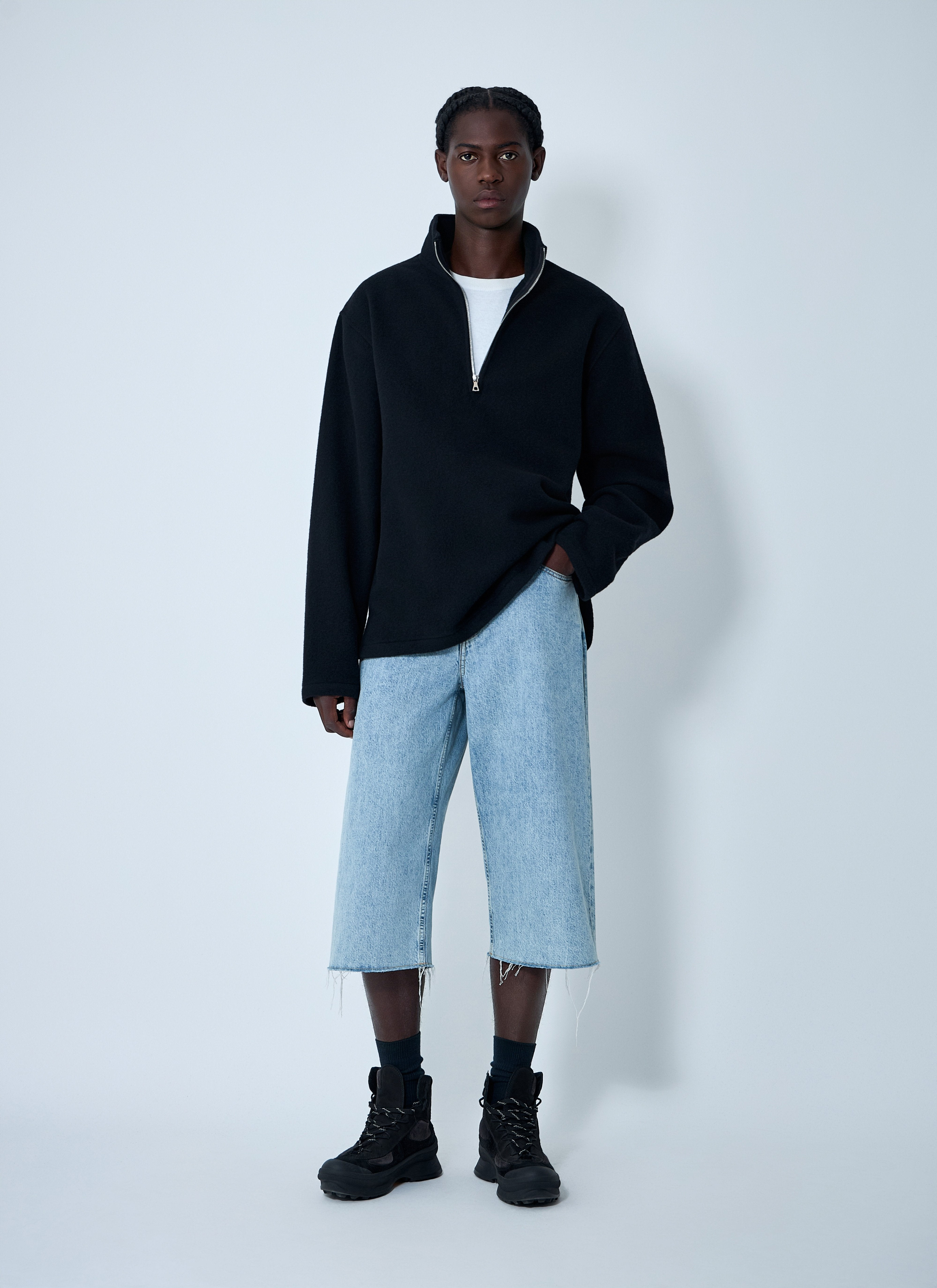 Rier Men Zip-Up Fleece Sweatshirt - 2