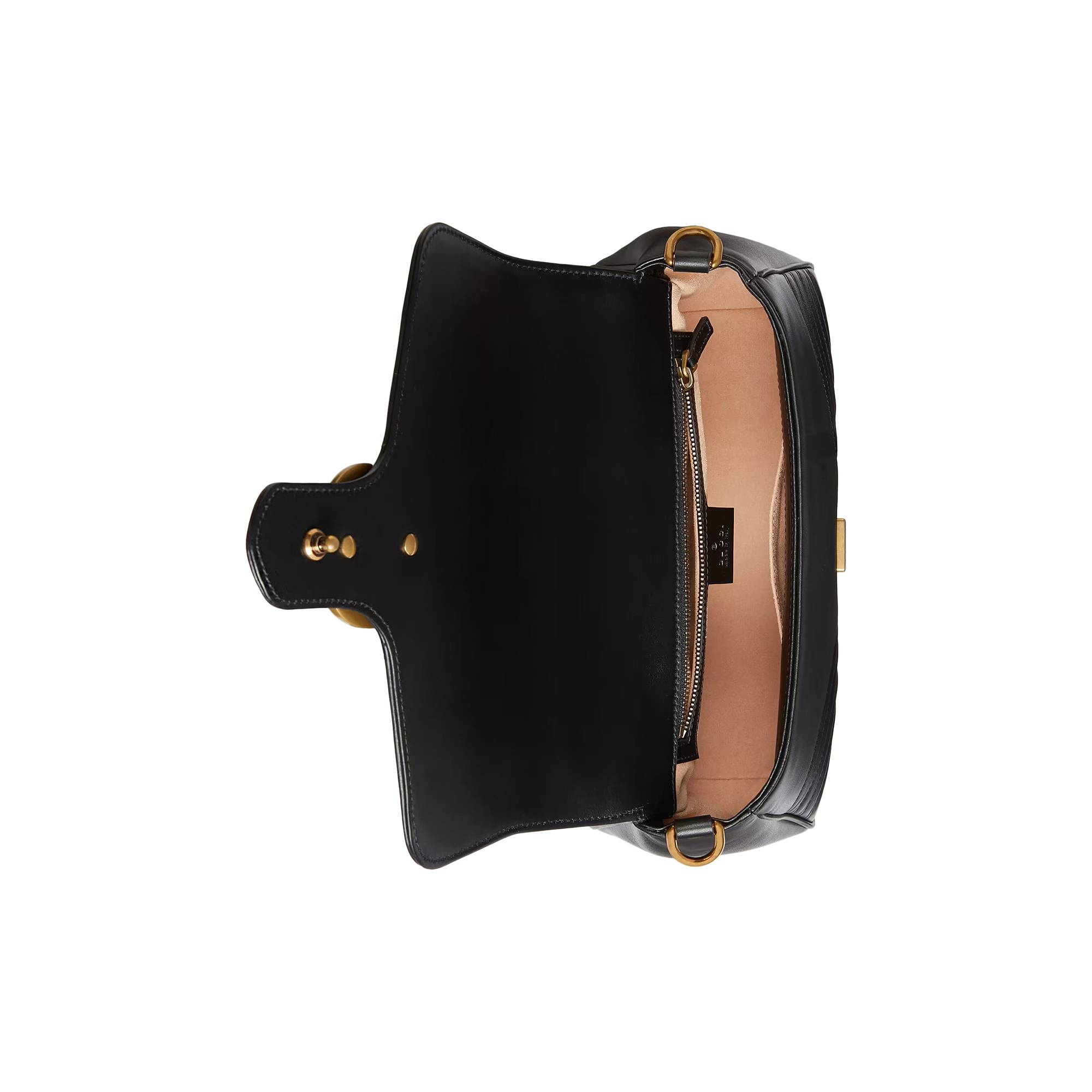 Gucci GG Marmont Small Top Handle Bag 'Black' - 4