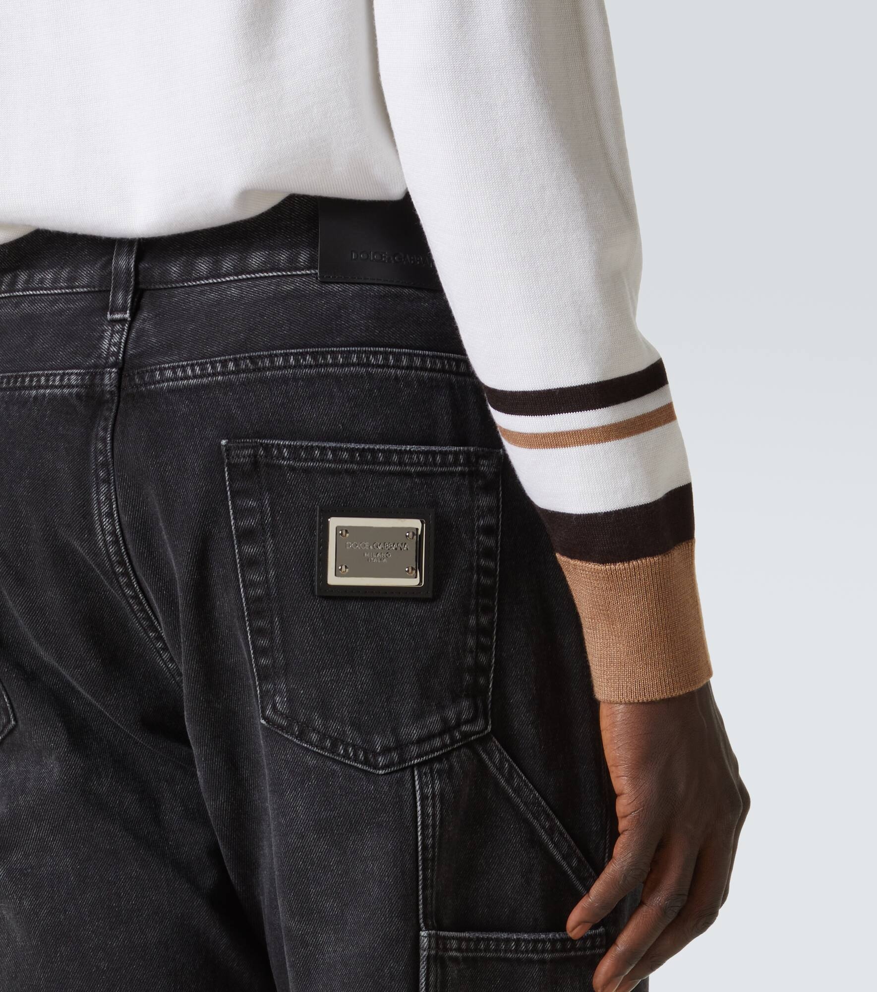 Mid-rise straight jeans - 5