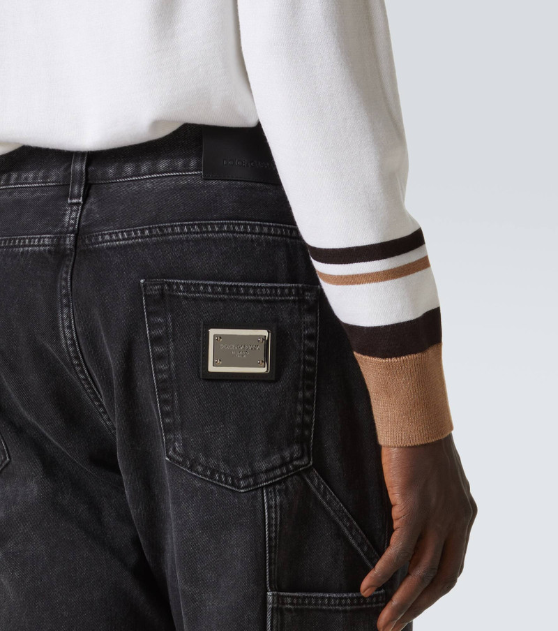 Mid-rise straight jeans 5