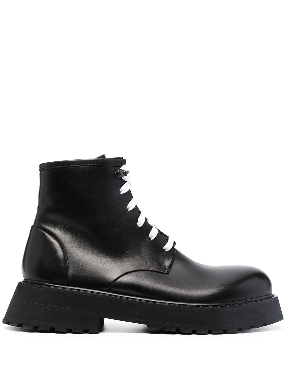 lace-up leather ankle boots - 1