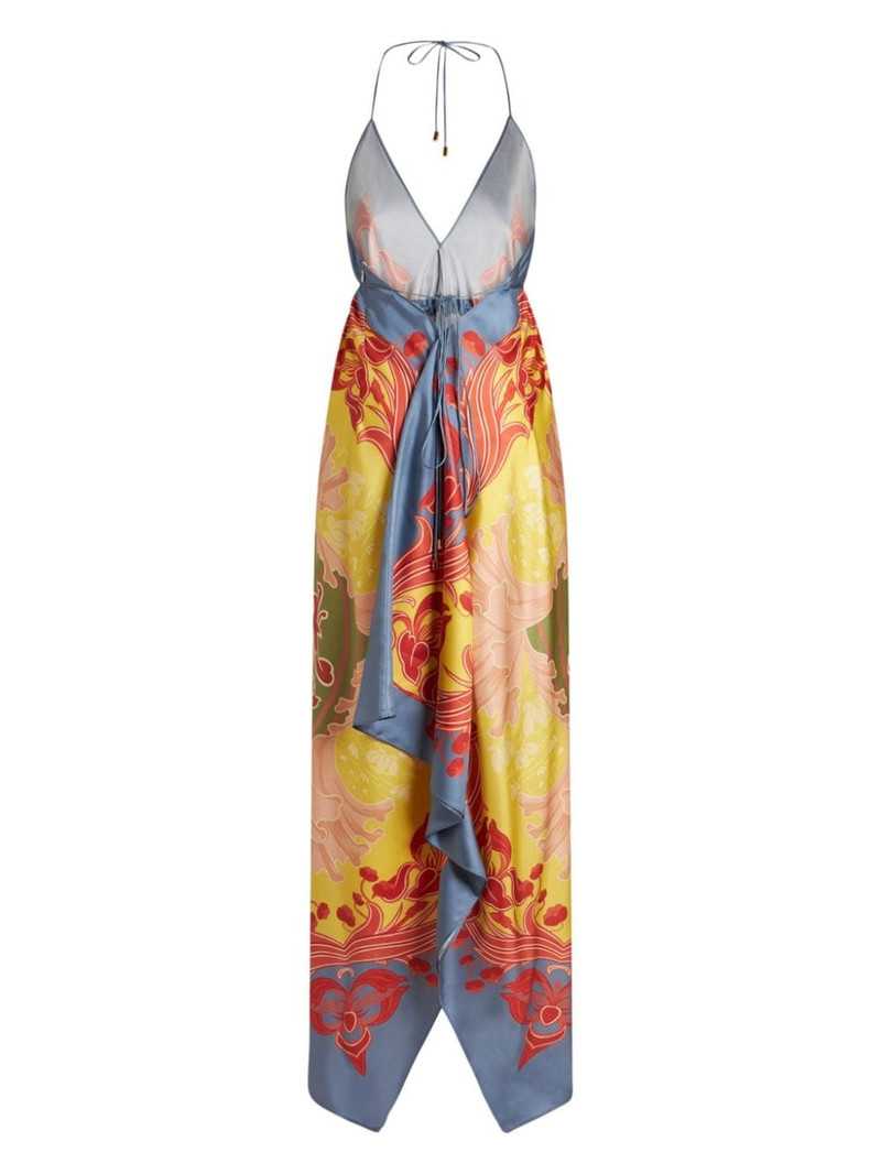 Etro graphic-print silk dress outlook