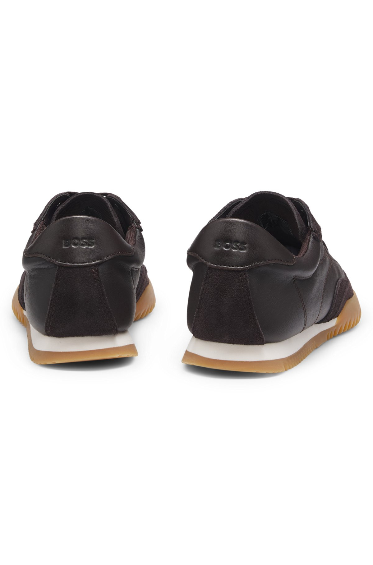 TRAINERS IN LEATHER AND SUEDE - 6