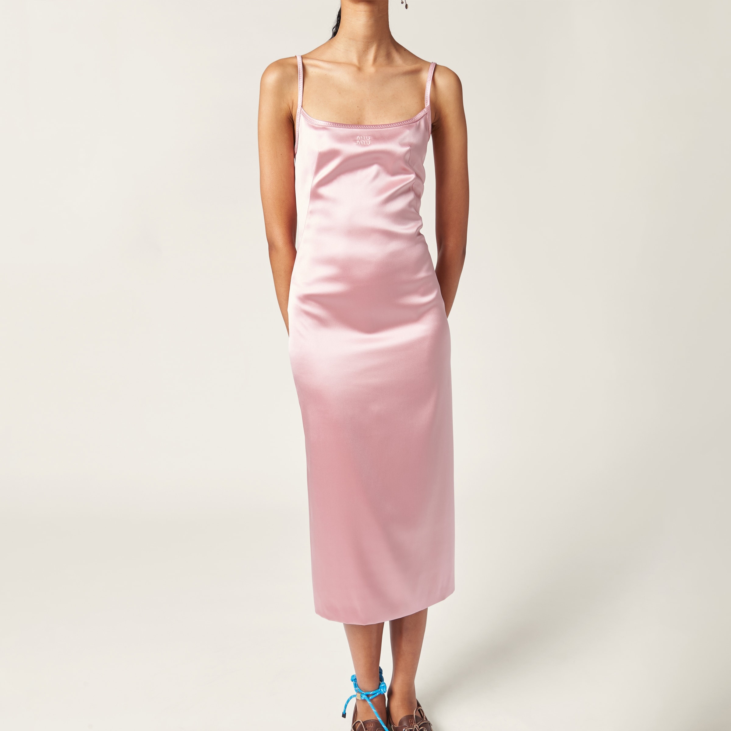 Stretch satin dress - 5