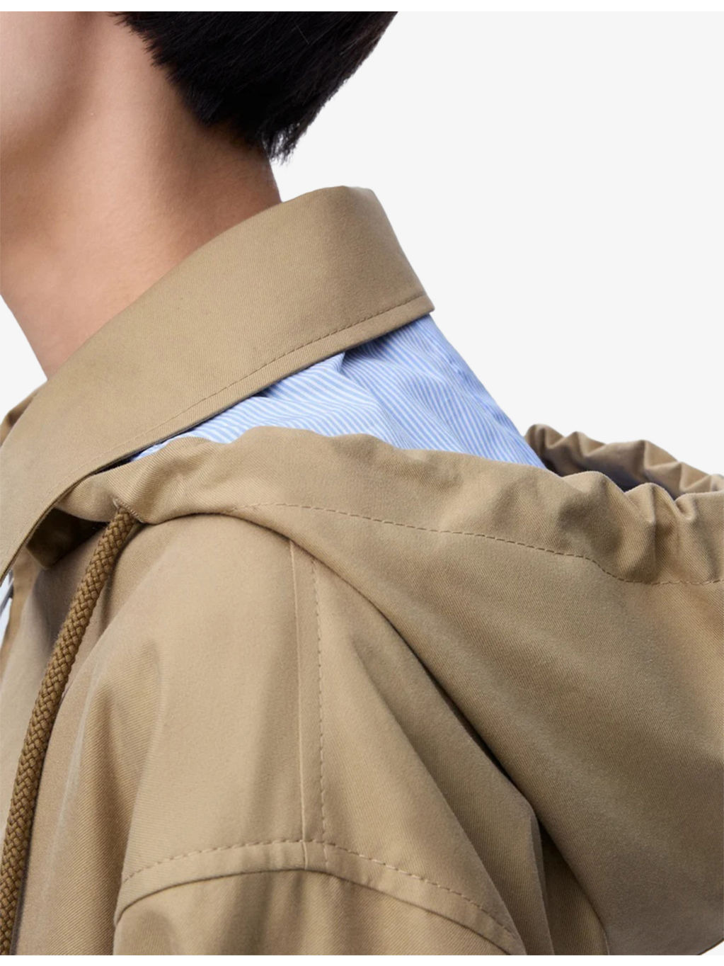 Brand-Embroidered Hooded Cotton Jacket - 5