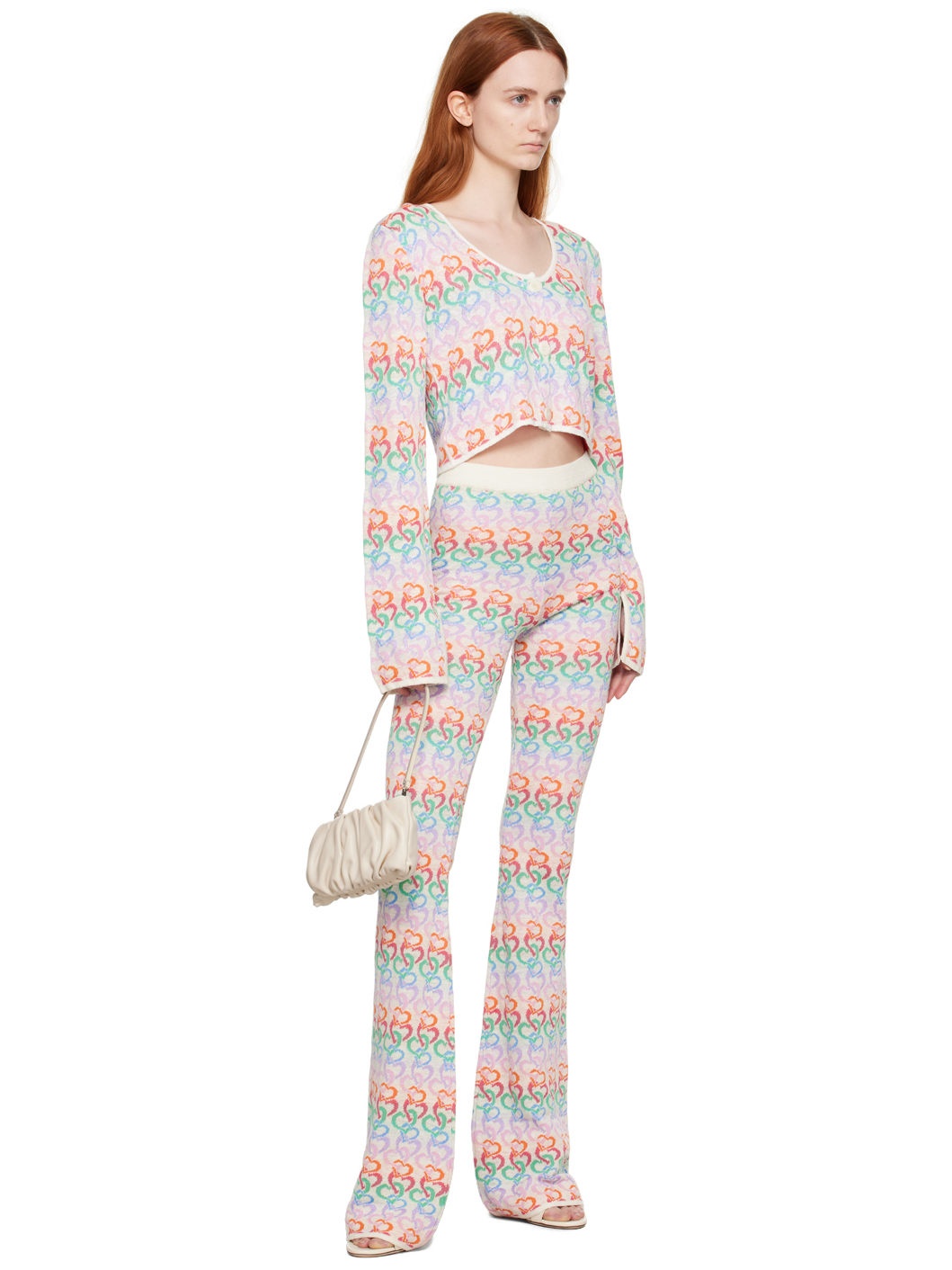 Multicolor Heart Cardigan - 4