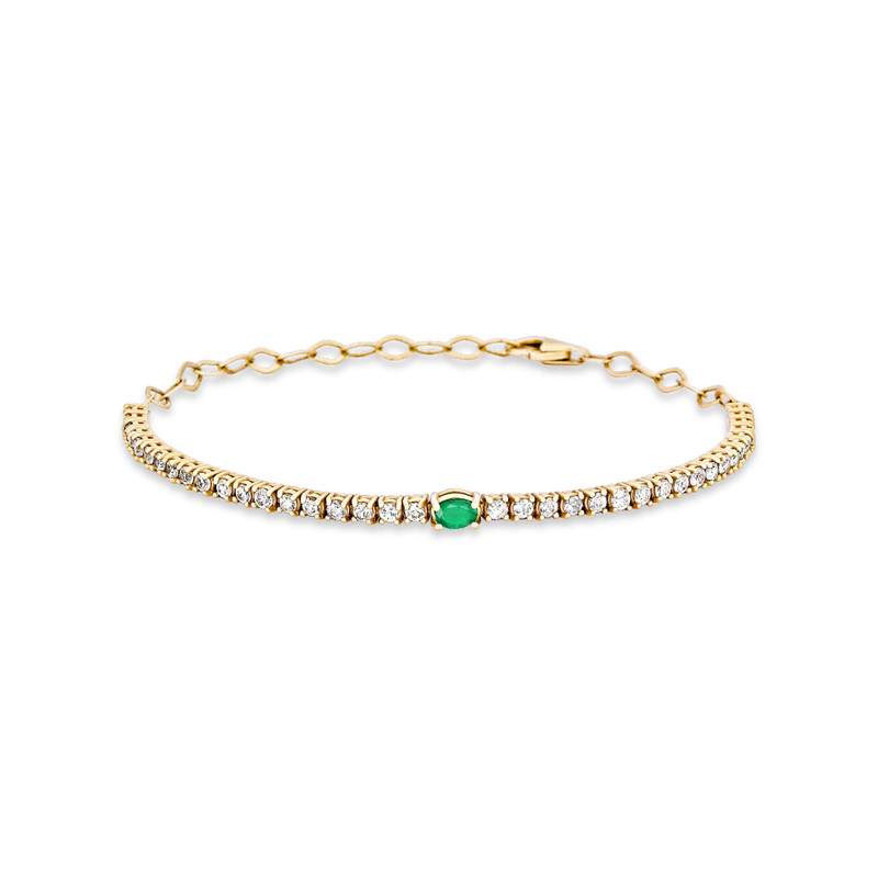Green Goddess Tennis Bracelet 1