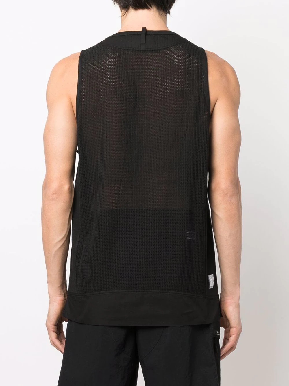 sleeveless fitted top - 4