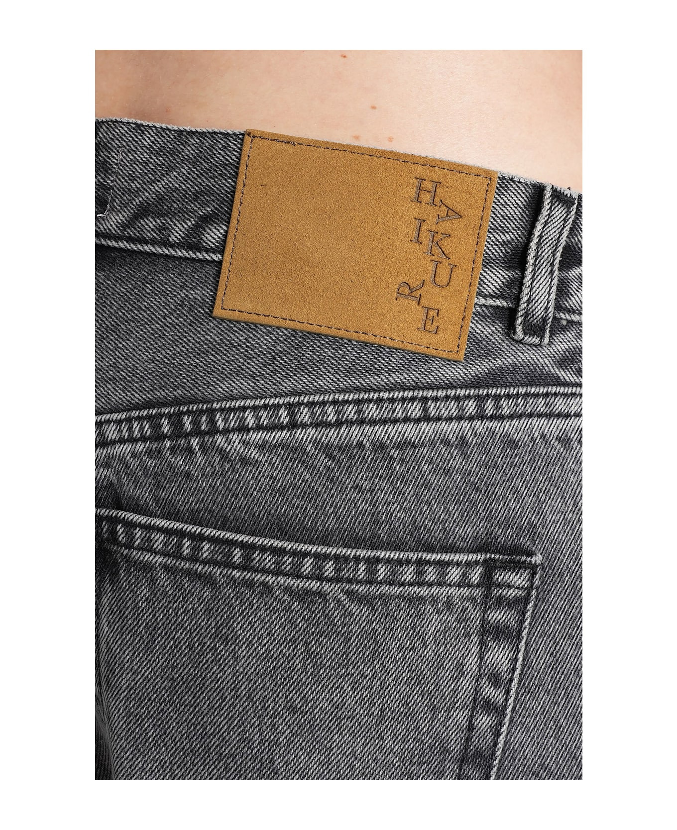 Bethany Flannel Jeans In Grey Denim - 5