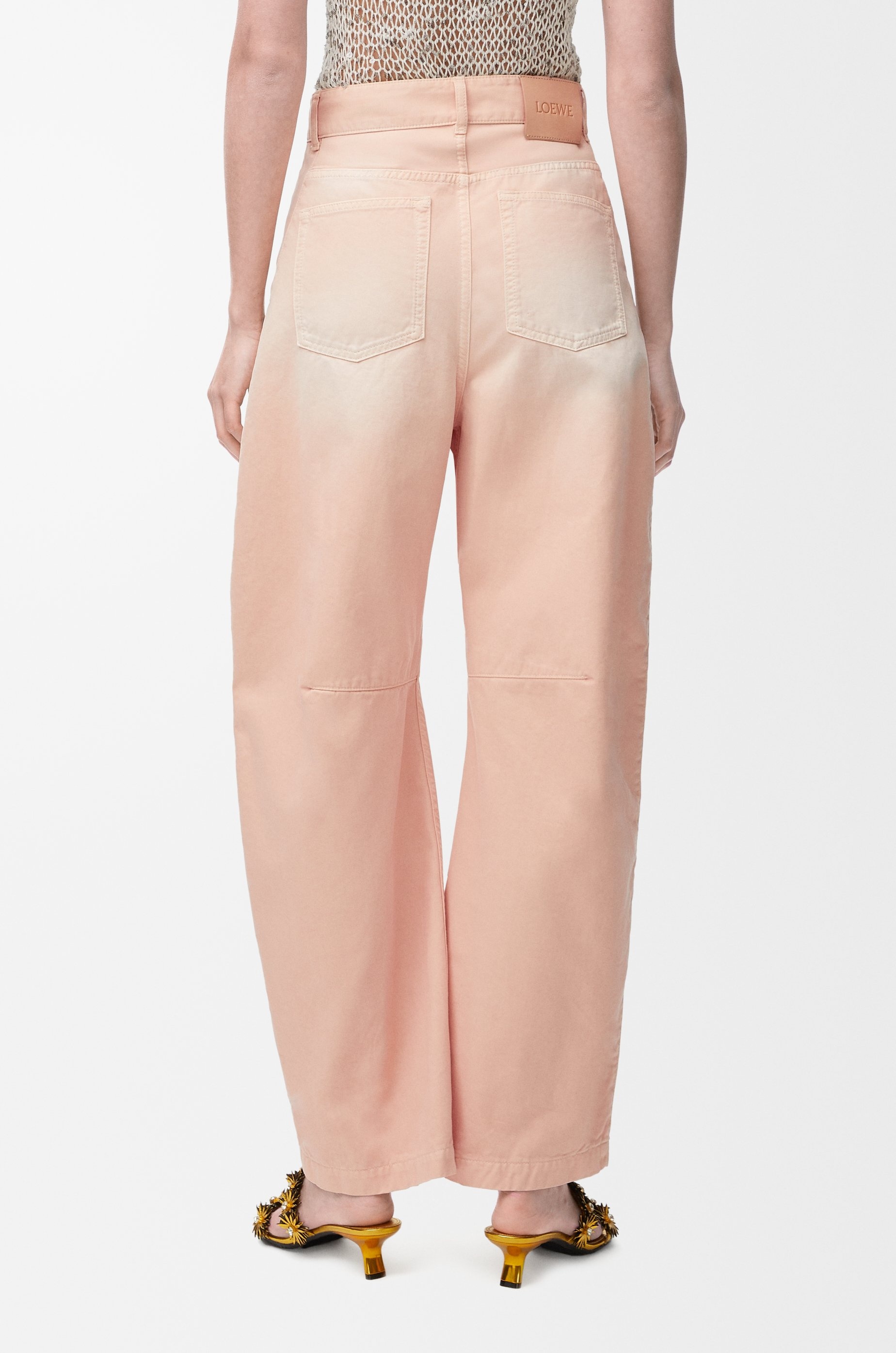 Barrel trousers in cotton - 4