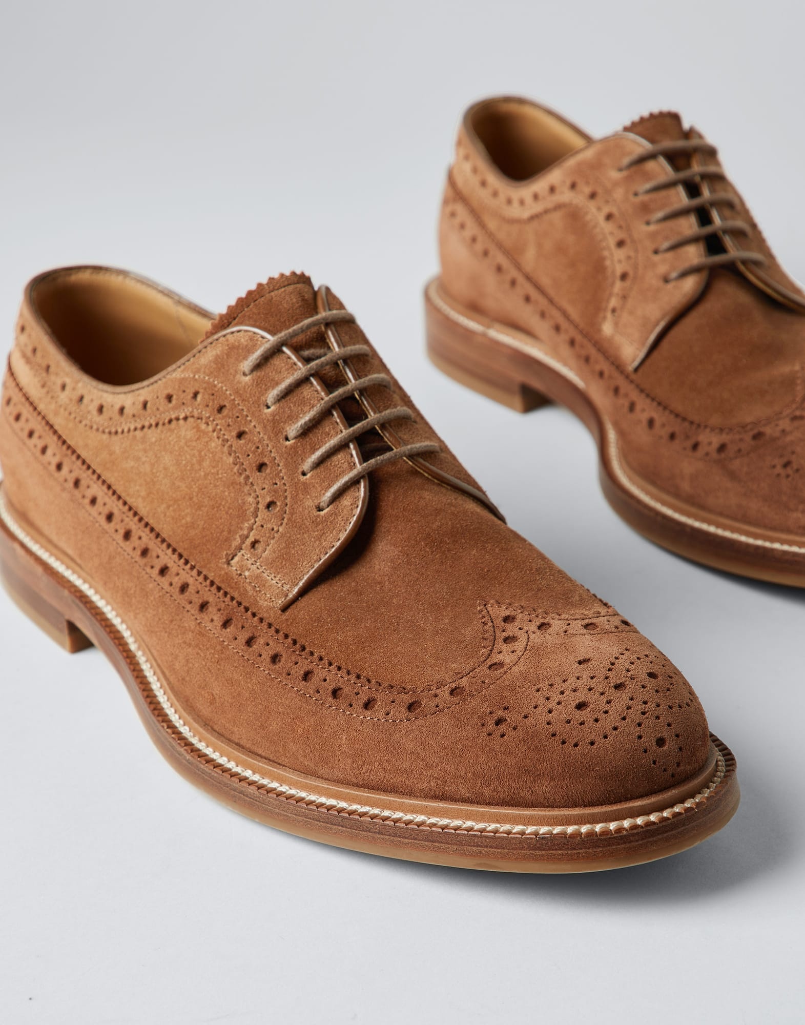 Suede longwing brogue Derby - 3