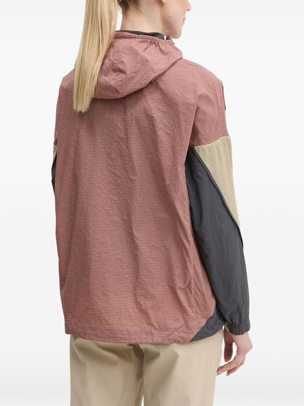 Xploric Wind grid-pattern hooded jacket - 3
