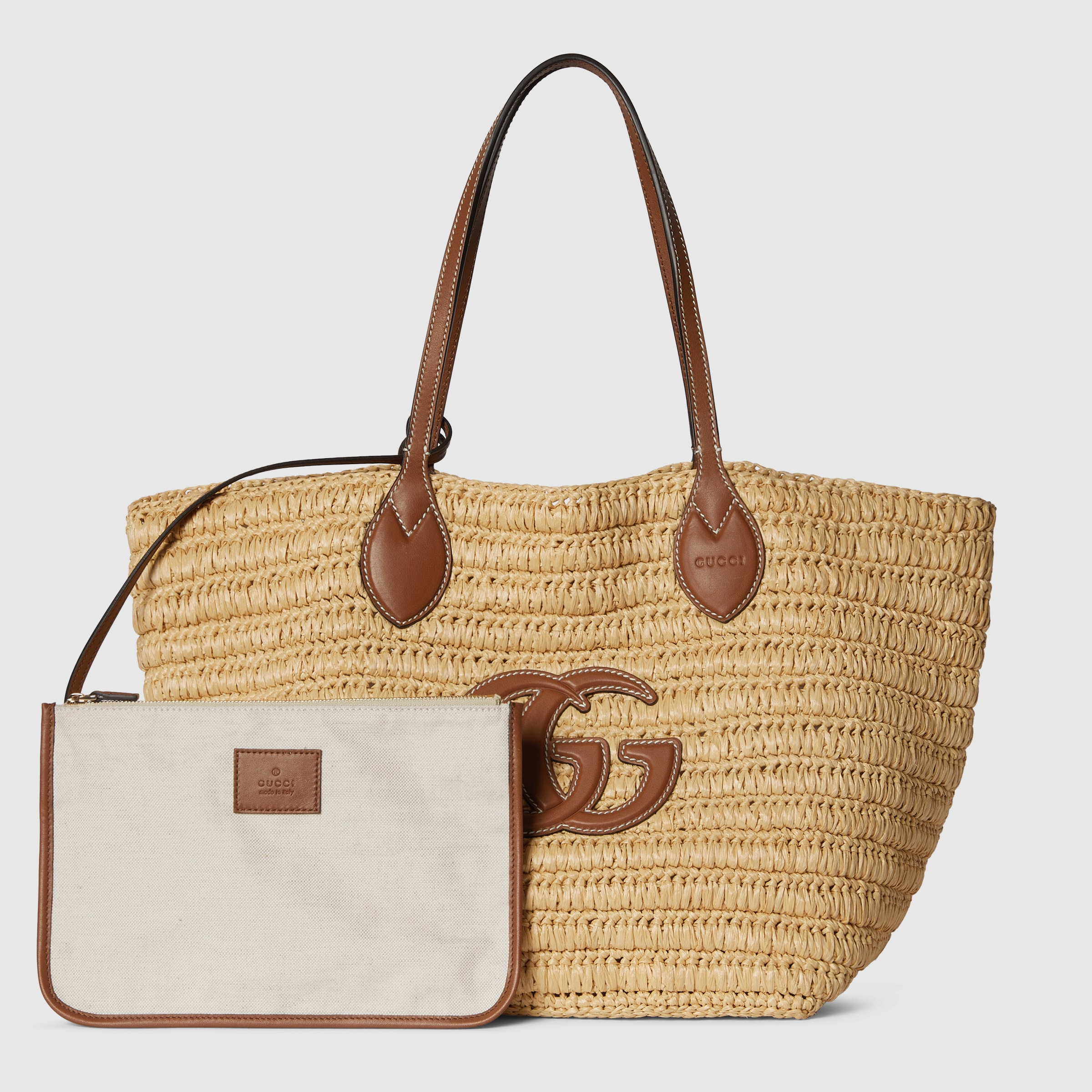 Woven medium tote bag - 5