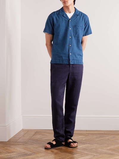 Oliver Spencer Camp-Collar Linen and Cotton-Blend Shirt outlook