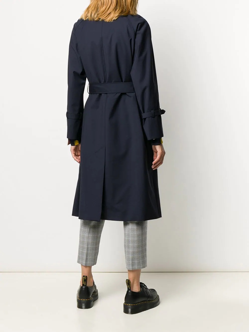 belted midi trench coat - 4