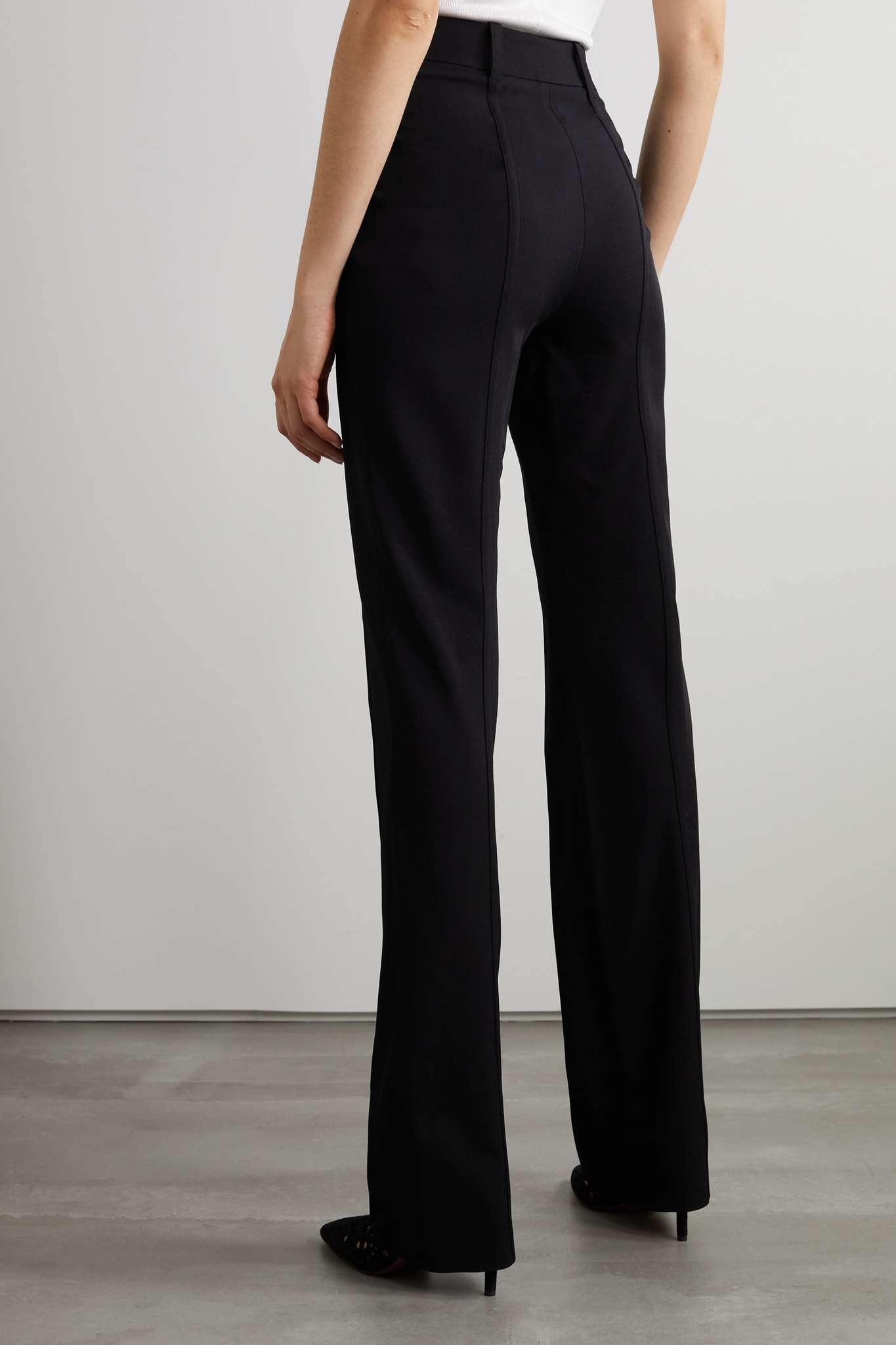 Stretch-twill straight-leg pants - 4