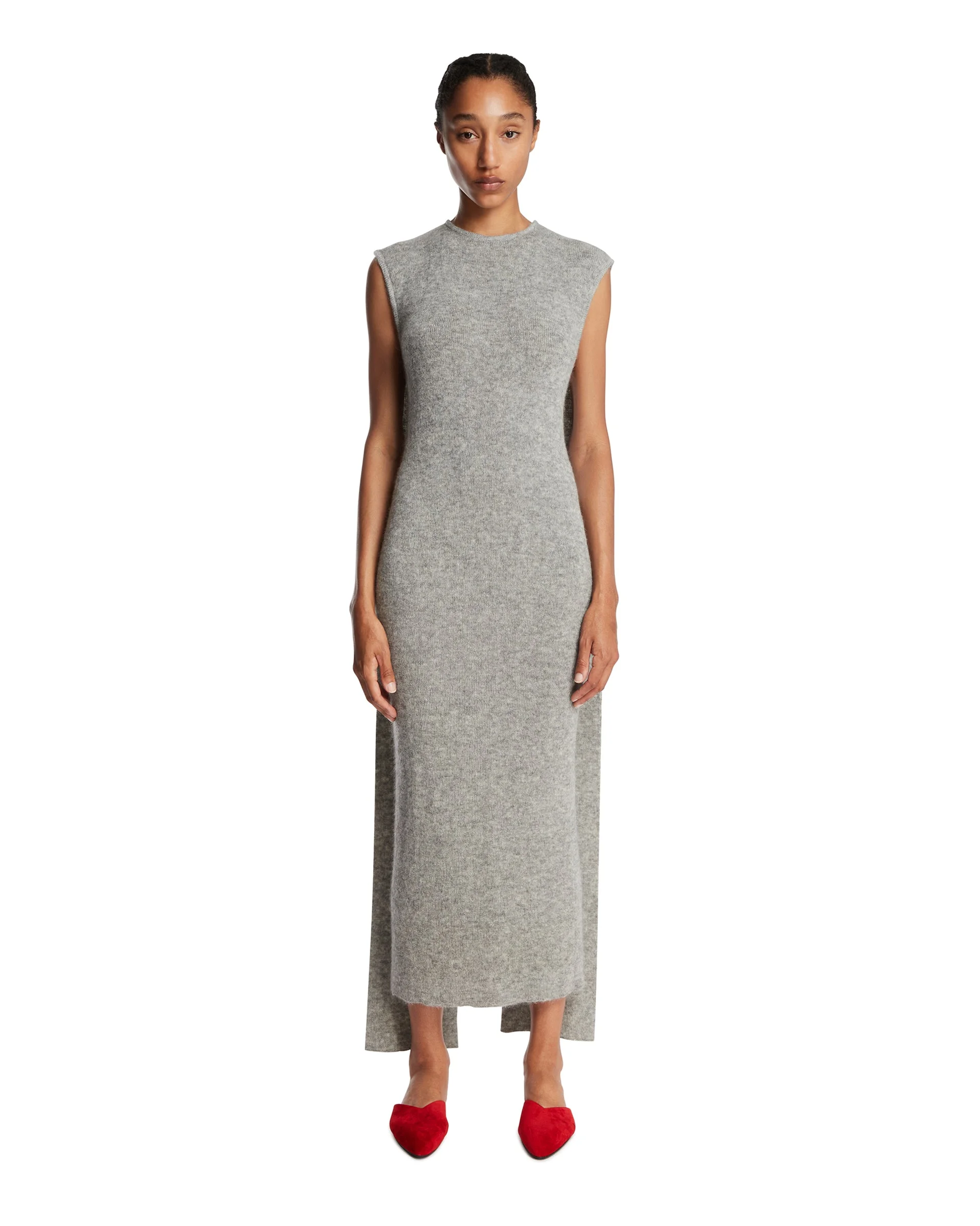 Gray Wool Dress - 1
