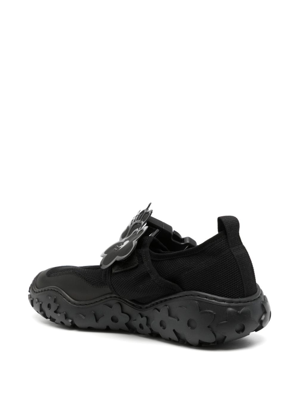 floral-appliquÃ© buckled sneakers - 3