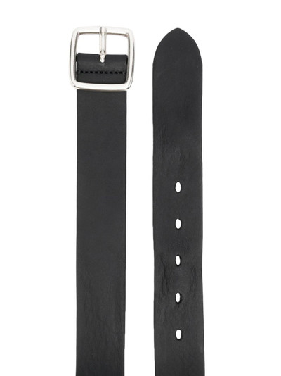 Diesel embossed-logo leather belt outlook