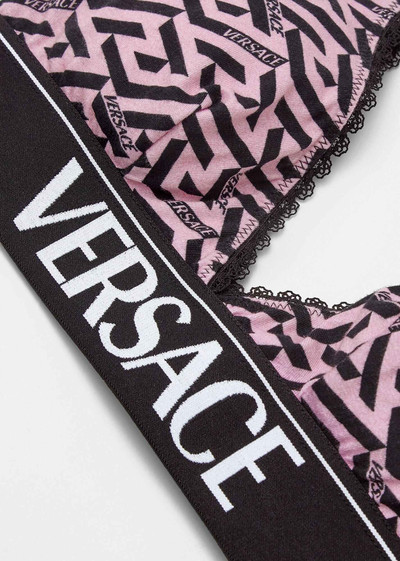 VERSACE La Greca Print Bra outlook