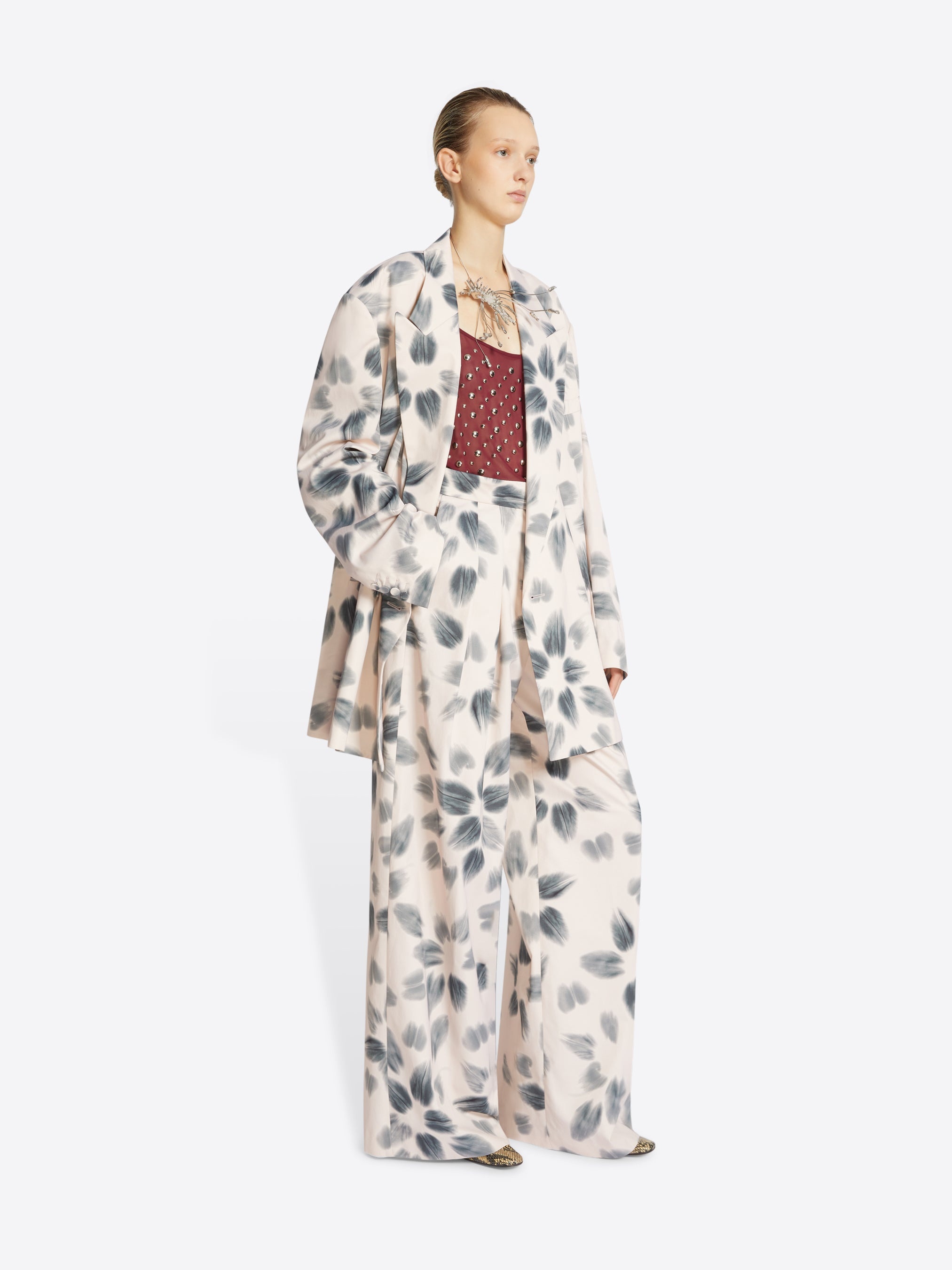 OVERSIZED PRINTED BLAZER - 3