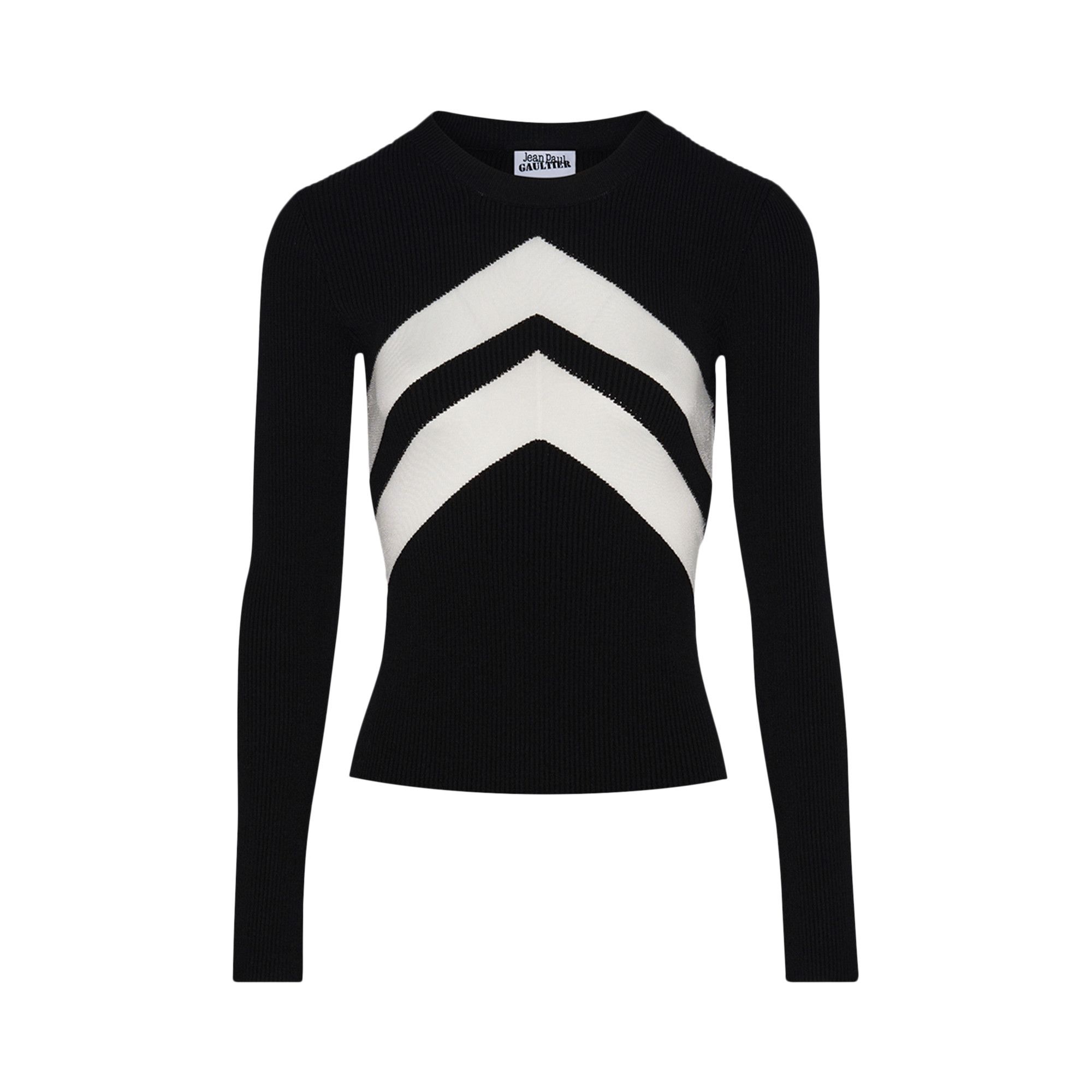 Jean Paul Gaultier Chevrons Top 'Black' - 1