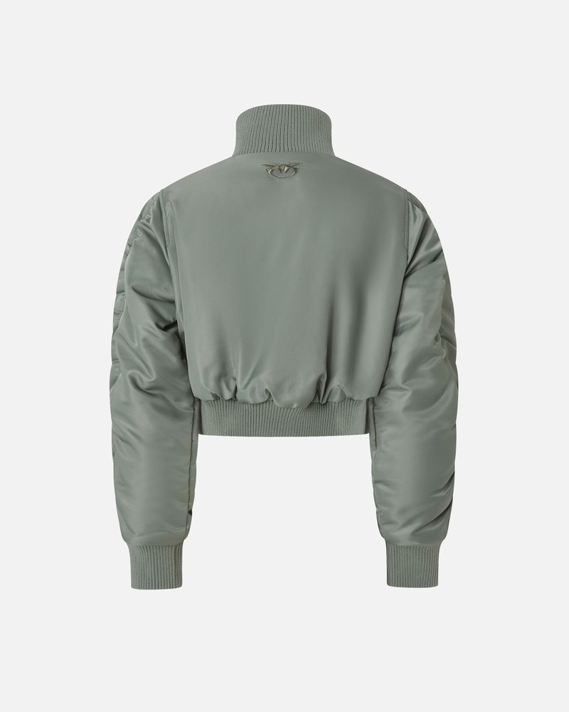 PINKO SHORT TECHNICAL SATIN BOMBER JACKET outlook
