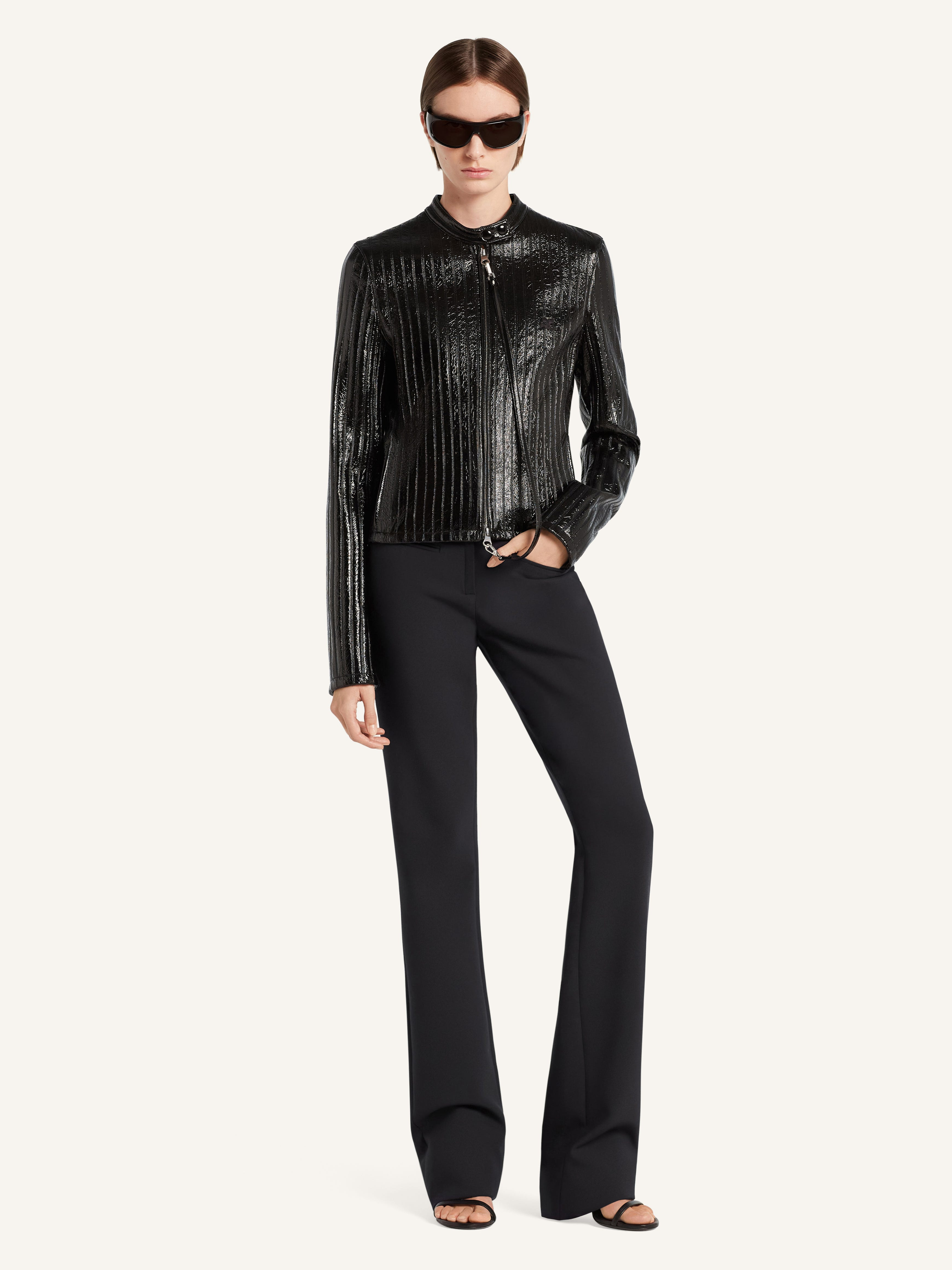 CITY STRIPED VINYL BIKER - 2