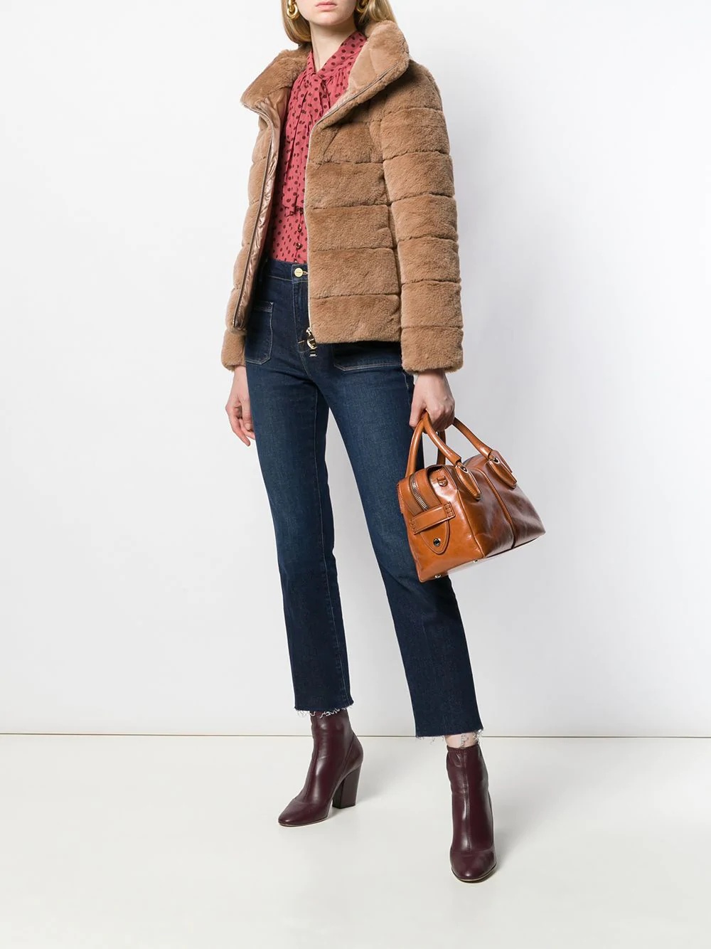 faux-fur padded jacket - 2