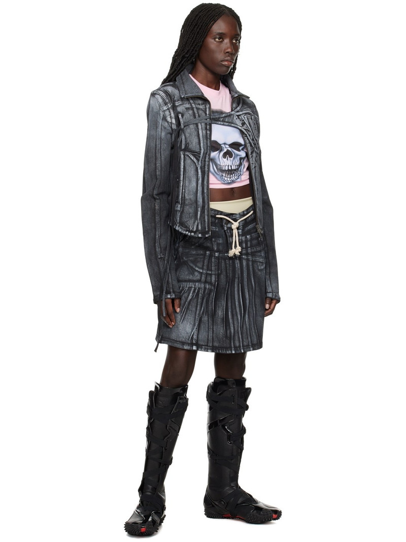 OTTOLINGER Black Trompe-l'œil Denim Jacket outlook