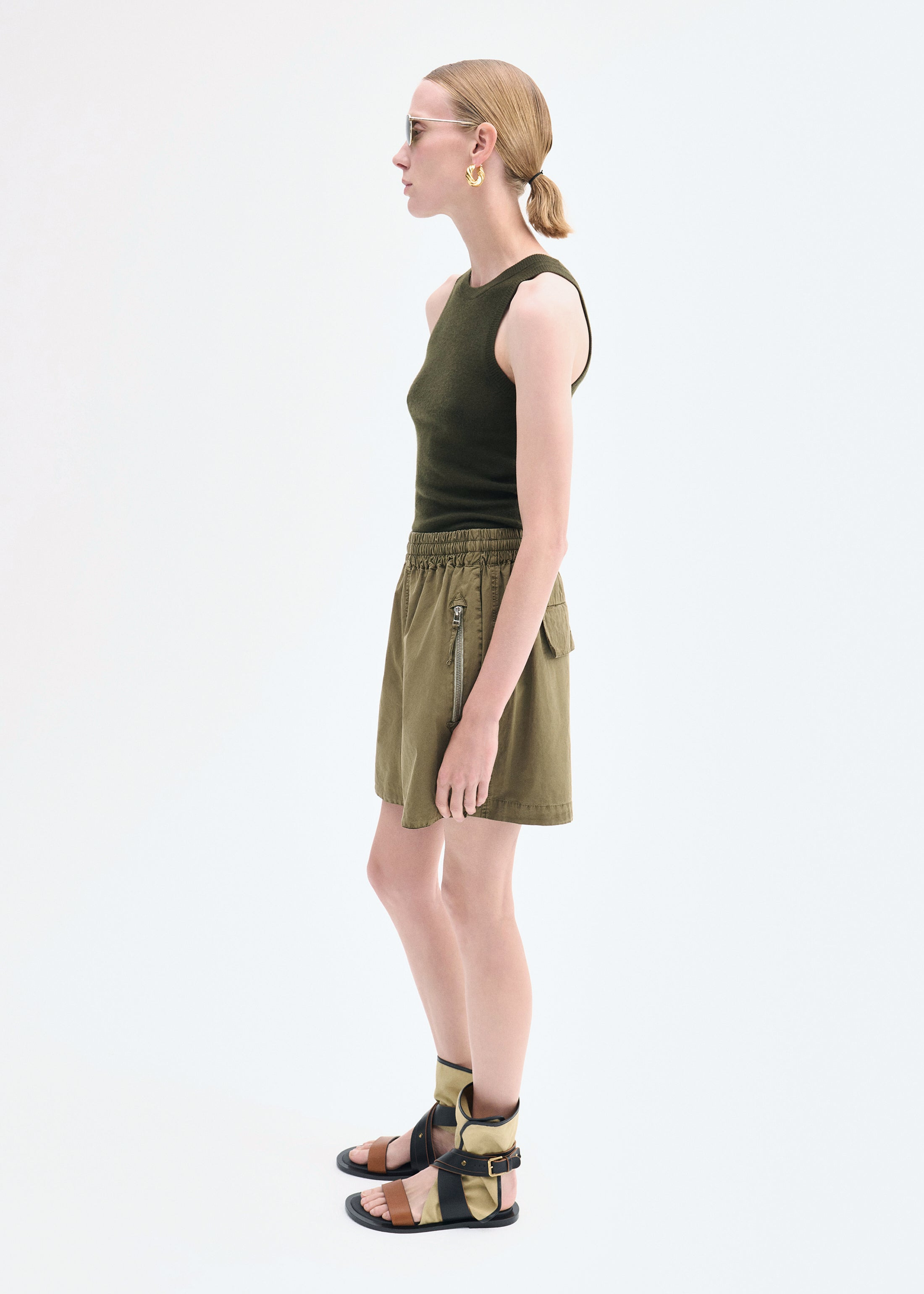 Fitted Tank in Fine Cashmere - 4