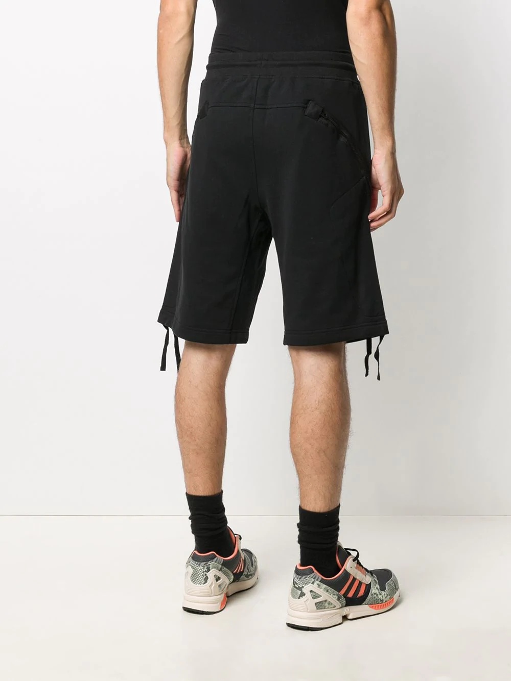 Lens embellished track shorts - 4