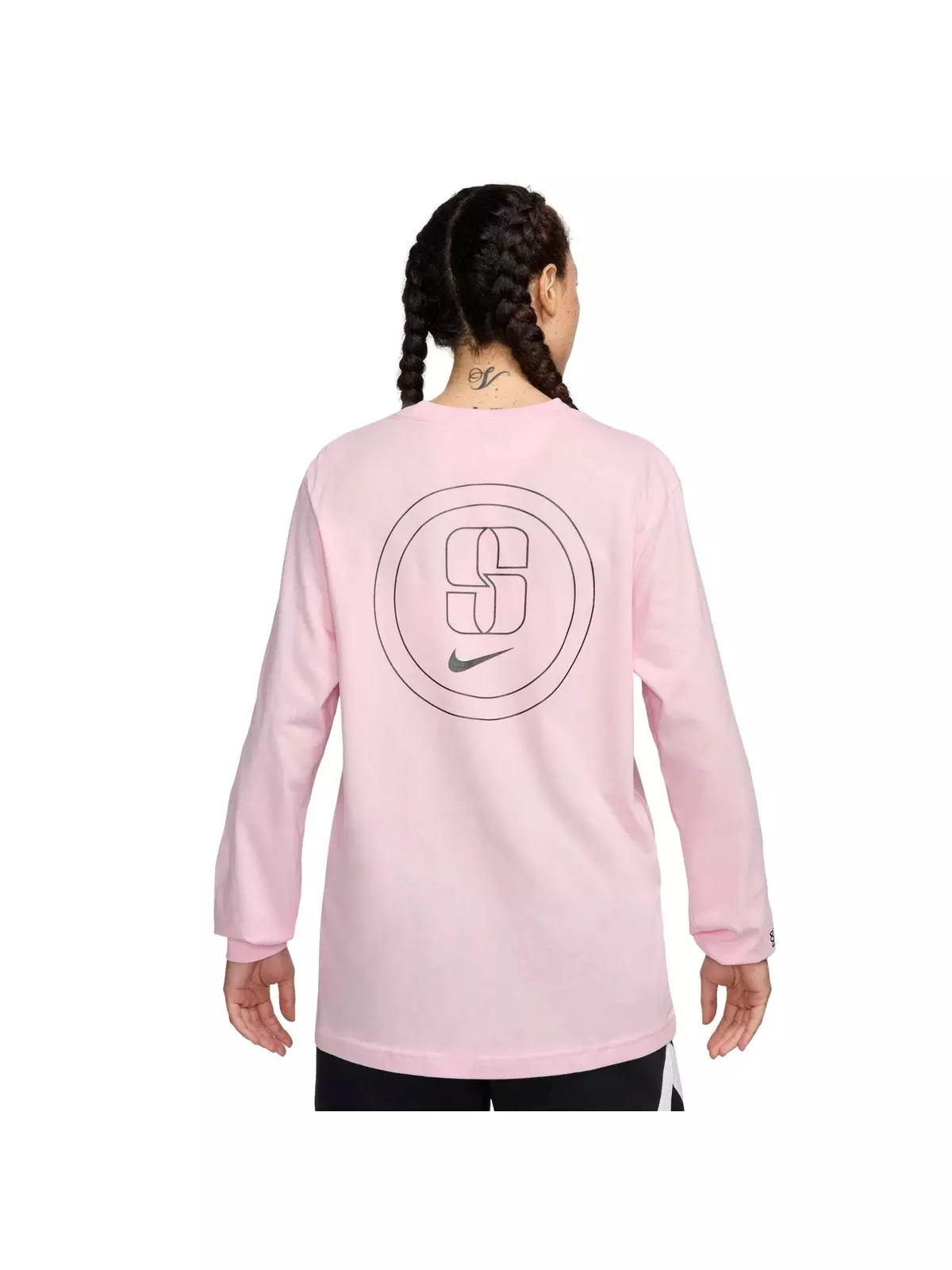 Women's Sabrina Long-Sleeve Basketball T-Shirt - Pink - 2